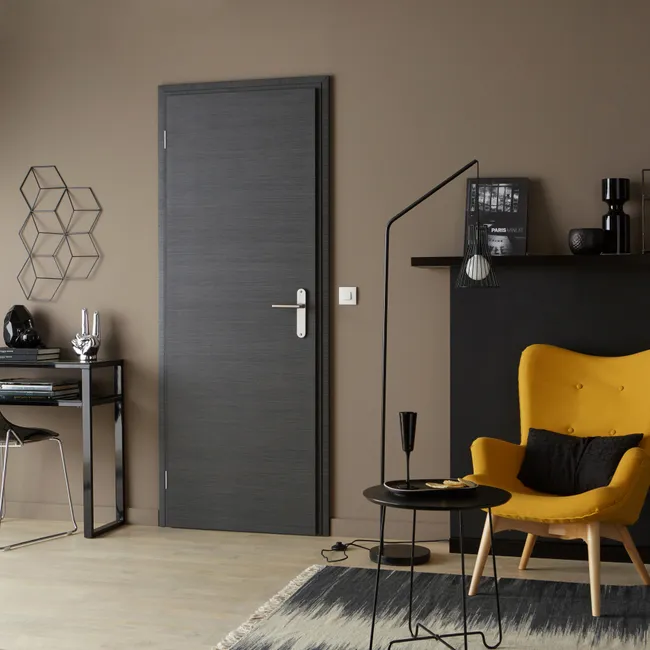 Bloc-Porte Rénovation MDF London – Gris – H.204 x L.83 cm, Poussant Droit - Image 7