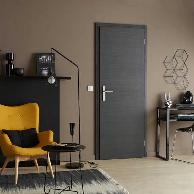 Bloc-Porte Rénovation MDF London – Gris – H.204 x L.83 cm, Poussant Droit - Image 8