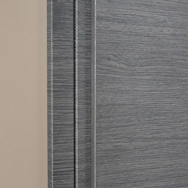 Bloc-Porte Rénovation MDF London – Gris – H.204 x L.83 cm, Poussant Droit - Image 3