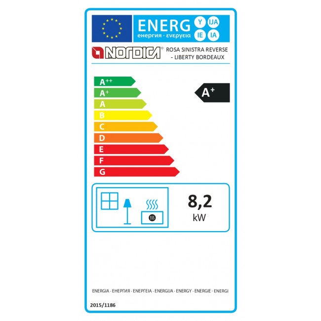 Cuisinière à bois Rosa Sinistra Reverse 9.4kW – Image 2