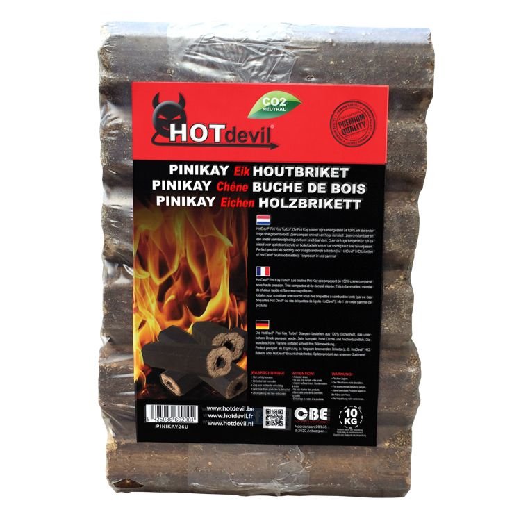 Paquet d’essai briquettes Pinikay bois de chauffage aulne complément