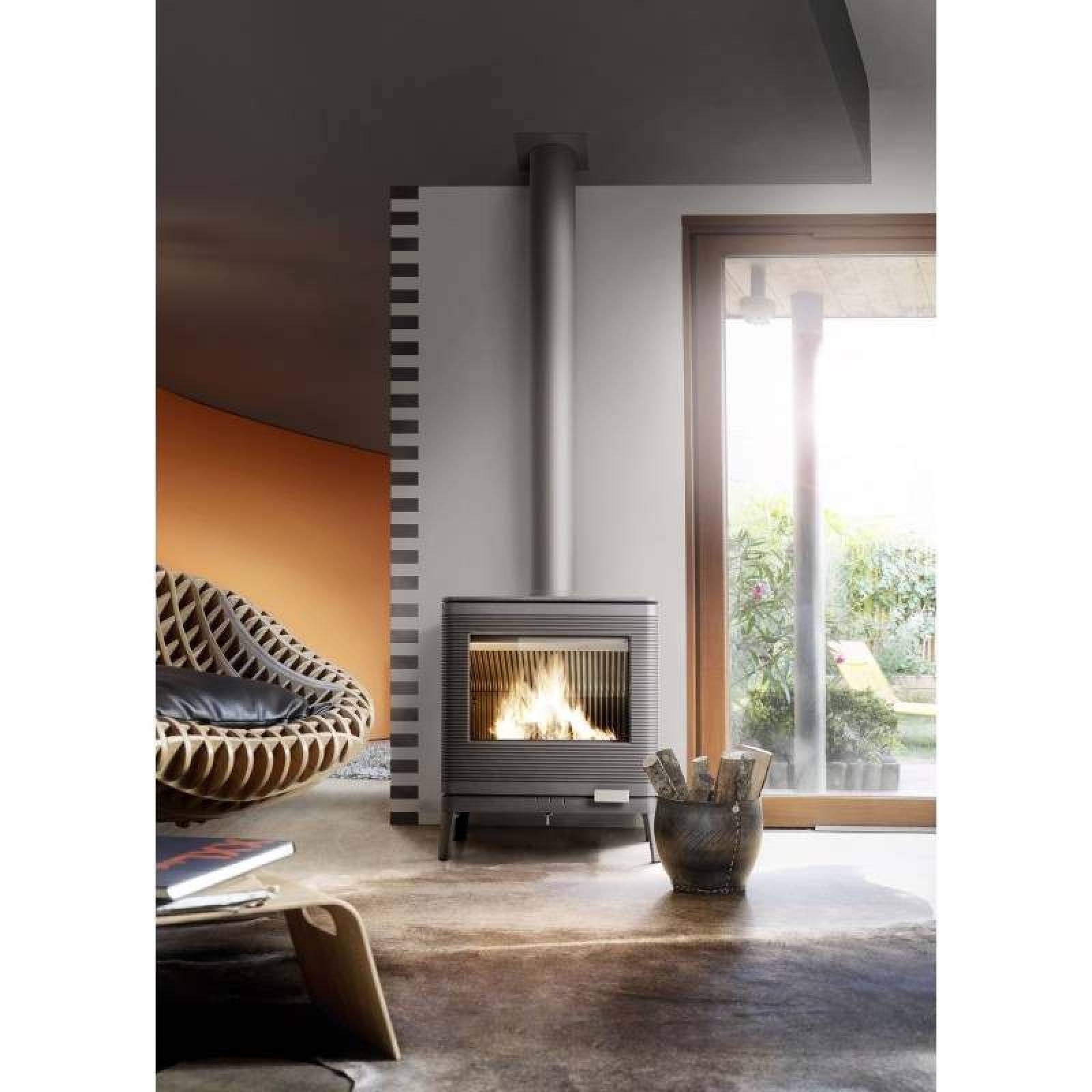 Poêle à Bois Kazan 9kW - Design Unique et Efficacité Énergétique – Image 2