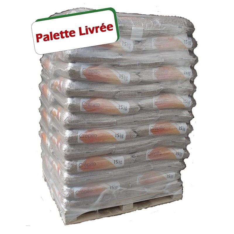 Granulés de bois CREPITO sacs norme NF DIN+