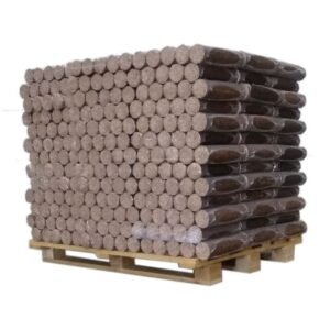 Bois densifié feuillus - Palette 1 t, ultra sec