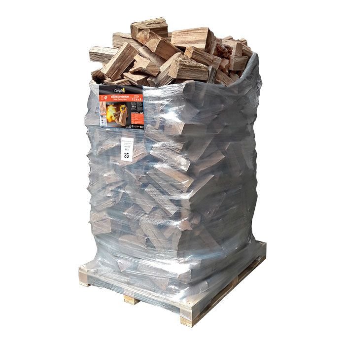Bûches Premium Crépito moins de 20% humidité - bois de chauffage