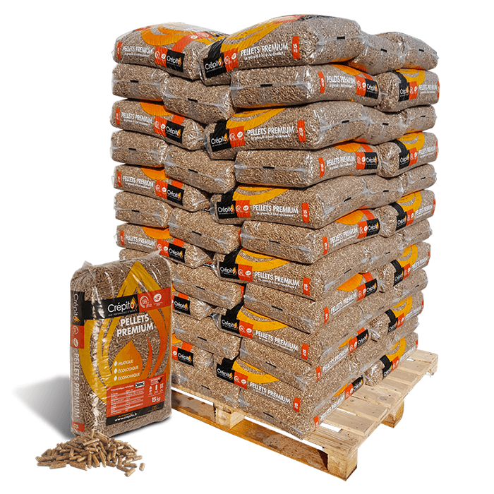 Pellets Premium Crépito® - granulés de bois pour poêle et chaudière
