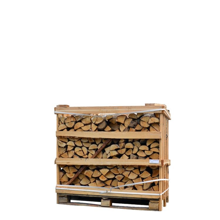 Demi-caisse bois de chauffage hêtre ultra sec - sac pratique pour stockage