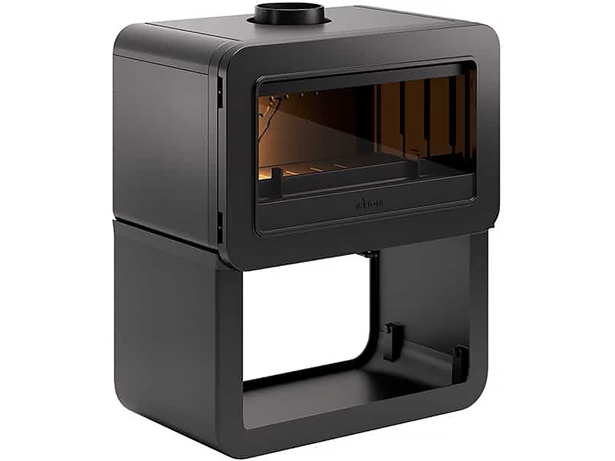 Poêle à Bois Fonte » Wilson » sur Banc raccordable – 8kW